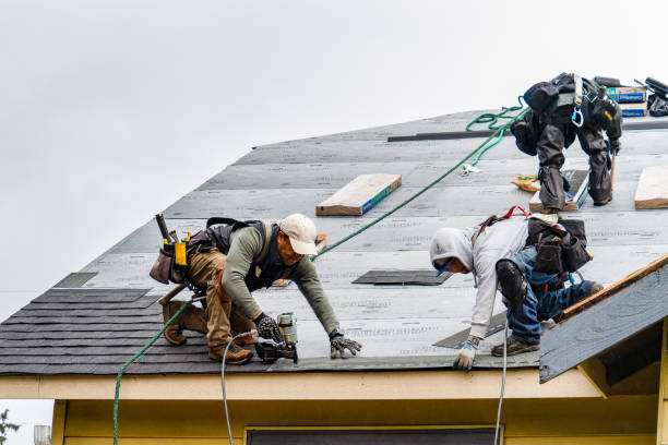 Professional Roof Installation technician working in New Gloucester, ME